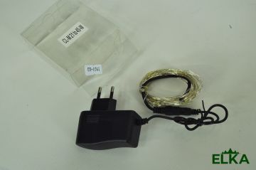 Гирлянда Роса 100 LED белый 10 м USB