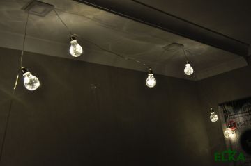 Гирлянда лампочки роса 60 мм 5 м 50 LED теплый белый