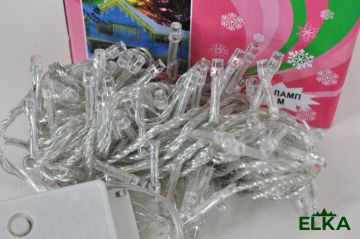 Гирлянда 100 LED белый 6 м
