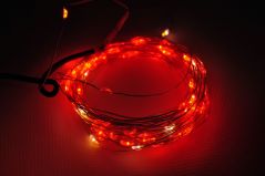 Гирлянда Роса 100 LED красный 10 м USB